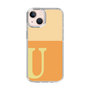 スリムプロテクションケース［ オリジナル - initial two tone - U orange ］