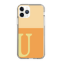 スリムプロテクションケース［ オリジナル - initial two tone - U orange ］