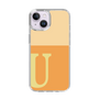 スリムプロテクションケース［ オリジナル - initial two tone - U orange ］