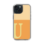 スリムプロテクションケース［ オリジナル - initial two tone - U orange ］