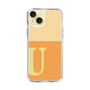 スリムプロテクションケース［ オリジナル - initial two tone - U orange ］