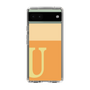 スリムプロテクションケース［ オリジナル - initial two tone - U orange ］