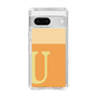 スリムプロテクションケース［ オリジナル - initial two tone - U orange ］