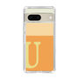 スリムプロテクションケース［ オリジナル - initial two tone - U orange ］