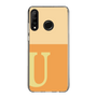 スリムプロテクションケース［ オリジナル - initial two tone - U orange ］