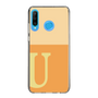 スリムプロテクションケース［ オリジナル - initial two tone - U orange ］