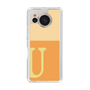 スリムプロテクションケース［ オリジナル - initial two tone - U orange ］