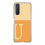 スリムプロテクションケース［ オリジナル - initial two tone - U orange ］