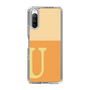 スリムプロテクションケース［ オリジナル - initial two tone - U orange ］