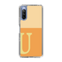 スリムプロテクションケース［ オリジナル - initial two tone - U orange ］