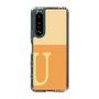 スリムプロテクションケース［ オリジナル - initial two tone - U orange ］