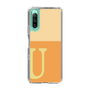 スリムプロテクションケース［ オリジナル - initial two tone - U orange ］