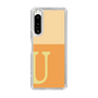 スリムプロテクションケース［ オリジナル - initial two tone - U orange ］
