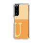 スリムプロテクションケース［ オリジナル - initial two tone - U orange ］