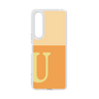 スリムプロテクションケース［ オリジナル - initial two tone - U orange ］