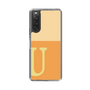 スリムプロテクションケース［ オリジナル - initial two tone - U orange ］