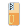 スリムプロテクションケース［ オリジナル - initial two tone - U orange ］