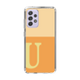 スリムプロテクションケース［ オリジナル - initial two tone - U orange ］