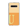 スリムプロテクションケース［ オリジナル - initial two tone - U orange ］