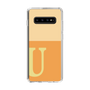スリムプロテクションケース［ オリジナル - initial two tone - U orange ］
