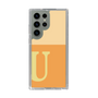 スリムプロテクションケース［ オリジナル - initial two tone - U orange ］