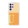 スリムプロテクションケース［ オリジナル - initial two tone - U orange ］