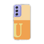 スリムプロテクションケース［ オリジナル - initial two tone - U orange ］
