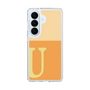スリムプロテクションケース［ オリジナル - initial two tone - U orange ］