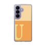 スリムプロテクションケース［ オリジナル - initial two tone - U orange ］
