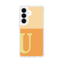 スリムプロテクションケース［ オリジナル - initial two tone - U orange ］