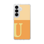 スリムプロテクションケース［ オリジナル - initial two tone - U orange ］