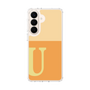 スリムプロテクションケース［ オリジナル - initial two tone - U orange ］