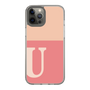 スリムプロテクションケース［ オリジナル - initial two tone - U pink ］