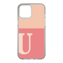 スリムプロテクションケース［ オリジナル - initial two tone - U pink ］