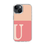 スリムプロテクションケース［ オリジナル - initial two tone - U pink ］