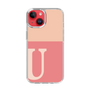 スリムプロテクションケース［ オリジナル - initial two tone - U pink ］