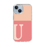 スリムプロテクションケース［ オリジナル - initial two tone - U pink ］