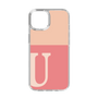 スリムプロテクションケース［ オリジナル - initial two tone - U pink ］