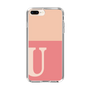 スリムプロテクションケース［ オリジナル - initial two tone - U pink ］