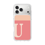 スリムプロテクションケース［ オリジナル - initial two tone - U pink ］