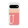 スリムプロテクションケース［ オリジナル - initial two tone - U pink ］