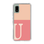スリムプロテクションケース［ オリジナル - initial two tone - U pink ］