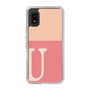 スリムプロテクションケース［ オリジナル - initial two tone - U pink ］