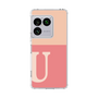 スリムプロテクションケース［ オリジナル - initial two tone - U pink ］