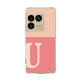 スリムプロテクションケース［ オリジナル - initial two tone - U pink ］