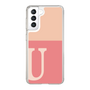 スリムプロテクションケース［ オリジナル - initial two tone - U pink ］