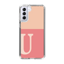 スリムプロテクションケース［ オリジナル - initial two tone - U pink ］