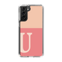 スリムプロテクションケース［ オリジナル - initial two tone - U pink ］