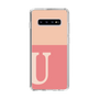スリムプロテクションケース［ オリジナル - initial two tone - U pink ］