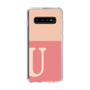 スリムプロテクションケース［ オリジナル - initial two tone - U pink ］
